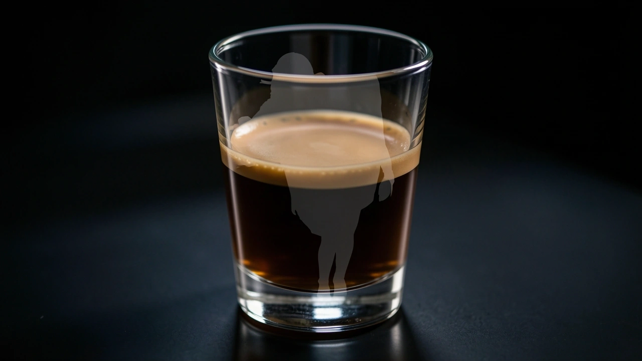 The Core Outcome – No Crema, No Espresso Thin brown liquid from instant coffee in espresso machine, missing crema layer.